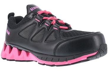 Image of Reebok Zigkick Work Athletic Oxford 6.5 M, Women, Black/Pink RB330-Black/Pink-65-Women-M