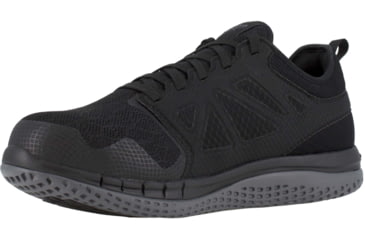 Image of Reebok ZPRINT Athletic Oxford, Steel Toe Work Shoe - Womens, Black, 6.5M, RB251-Black-6.5-Womens-M