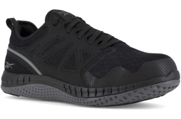Image of Reebok ZPRINT Athletic Oxford, Steel Toe Work Shoe - Womens, Black, 6.5M, RB251-Black-6.5-Womens-M