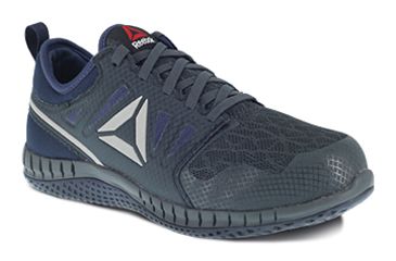 Image of Reebok ZPRINT Athletic Oxford, Steel Toe Work Shoe - Womens, Ash Gray/Washed Blue, 10.5M RB255-AshGreyandWashedBlue-10.5-Womens-M