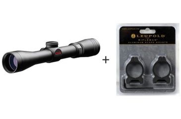 Image of Redfield Revolution 2-7x33mm Rifle Scope w/ Leupold Rifleman 1in Rifle Scope Rings