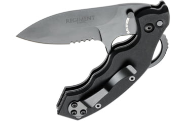 Image of Regiment Blades Auto Lock Folder Folding Knife, 2.3in, Steel, G10 Handle, Black/Gray, 6.4 inch, RB-ALF