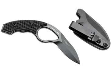 Image of Regiment Blades Low Viz Pro Fixed Blade Knife, 2.3in, Steel, G10 Handle, Black, 6inch, RB-LVP