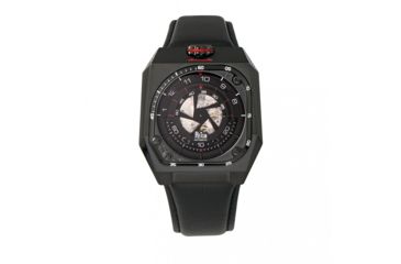 Image of Reign Asher Automatic Sapphire Crystal Leather-Band Watch, Black, One Size, REIRN5102