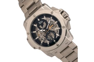 Image of Reign Commodus Automatic Skeleton Bracelet Watch, Silver/Black, One Size, REIRN4007