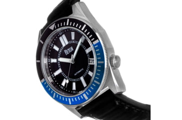 Image of Reign Francis Leather-Band Watch w/Date, Black/Blue, One Size, REIRN6303