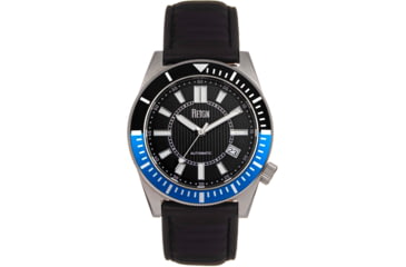 Image of Reign Francis Leather-Band Watch w/Date, Black/Blue, One Size, REIRN6303