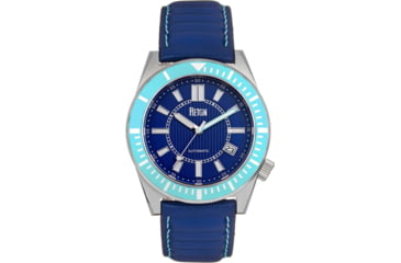 Image of Reign Francis Leather-Band Watch w/Date, Blue, One Size, REIRN6307