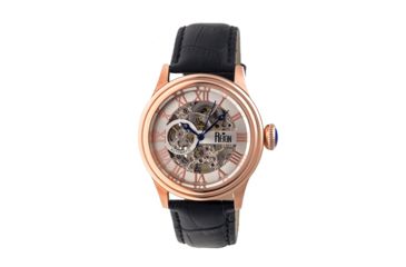 Image of Reign RN2006 Kennedy Mens Watch, Black Band, White Face, Copper Case REIRN2006