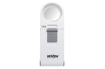 Image of Reizen Maxi-Brite LED Handheld Magnifier Loupe - 14X, White R6975