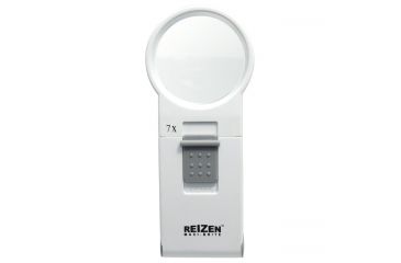 Image of Reizen Maxi-Brite LED Handheld Magnifier Loupe - 7X, White R6977