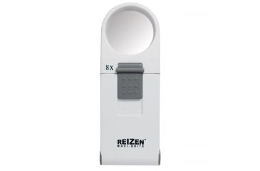 Image of Reizen Maxi-Brite LED Handheld Magnifier Loupe - 8X, White R6972