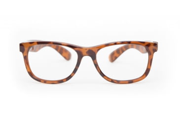 Image of Reks Tortoise Seafarer Eyeglasses, HD Polycarbonate Colors, Amber, Single Vision, tor-sea-trans-poly-col