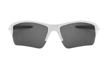 Image of Reks White Sling XM Sunglasses, Smoke, Single Vision, w-sli-xm-try-on