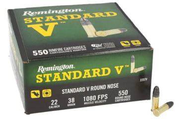 Image of Remington 22 Thunderbolt .22LR 38 Grain Lead Round Nose Brass Rimfire Ammo, 550 Rounds, R20988