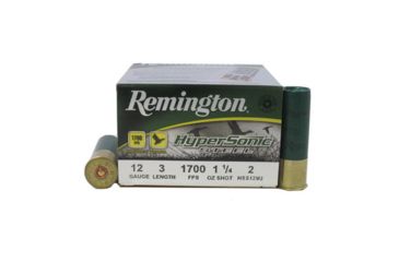 Image of Remington Hypersonic Steel 12 Gauge 1 1/4oz 3in 1700 ft/s #1 Centerfire Shotgun Ammo, 25 Rounds, 26775