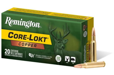 Image of Remington .30-06 Springfield 150 Grain Core-Lokt Copper Hollow Point Brass Rifle Ammo, 20 Rounds, R27853
