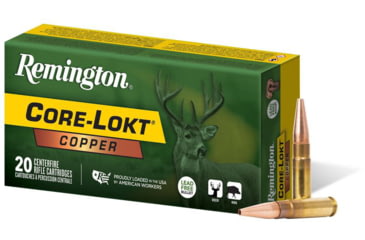 Image of Remington Core-Lokt .300 AAC Blackout 120 grain Copper Hollow Point Brass Rifle Ammo, 20 Rounds, R27857