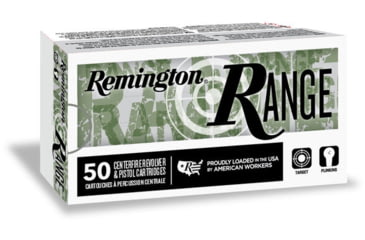 Image of Remington 9mm Luger 124 Grain FMJ Range Handgun Centerfire Pistol Ammo, R27780