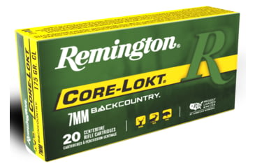 Image of Remington Core-Lokt 7mm Backcountry 175 Grain Jacketed Soft Point Brass Cased Rifle Ammo, 20 Rounds, 28987