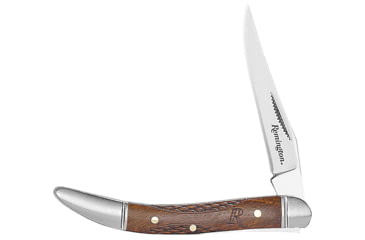 Image of Remington Cutlery Woodland Toothpick Folding Knife, 2.75in Closed Length, Stainless Steel Blade, Wood Handle, 15659