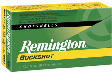 Image of Remington Express Buckshot 12 Gauge 27 Pellet 2.75in #4 Buck Centerfire Shotgun Buckshot Ammo, 5 Rounds, 20626
