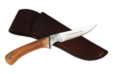Image of Remington Heritage 870 Bird &amp; Trout RH-41 Fixed Blade Knife 3.62 Inch Clip Point Blade Includes Leather Sheath