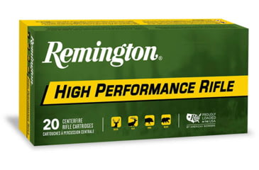 Image of Remington High Performance Rifle 6.5mm Grendel 120 grain Boat-Tail Hollow Point Centerfire Rifle Ammo, 20 Rounds, 27649