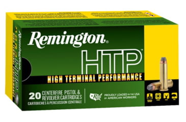 Image of Remington High Terminal Performance .38 Special +P 110 Grain Semi-Jacketed Hollow Point Centerfire Pistol Ammo, 20 Rounds, 22295
