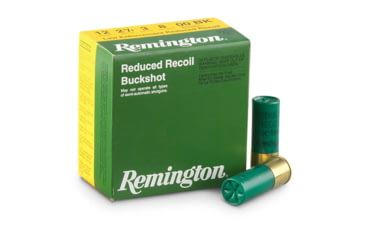Image of Remington LE Reduced Recoil 12 Gauge 8 Pellets 2 3/4in Shotgun Buckshot Ammo, 250 Rounds, 20645