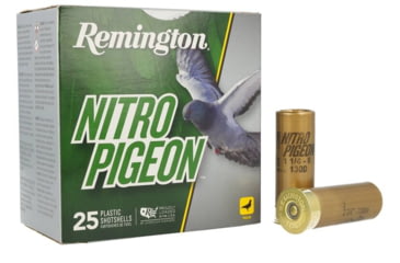Image of Remington Nitro Pigeon 12 Gauge 1 1/4oz 2-3/4in Shotgun Ammo, 8 Shot, 25 Rounds, R28682