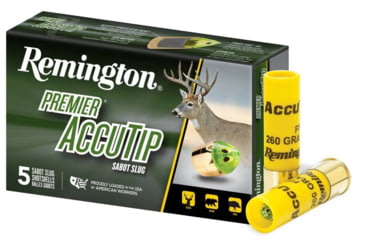 Image of Remington Premier AccuTip Sabot Slugs 20 Gauge 260 Grain Power Port Tip Slug 3in Centerdire Shotgun Slug Ammo, 100 Round