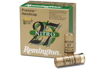 Image of Remington Premier Nitro 27 Target 12 Gauge 1oz 2.75in 1290 ft/s #7.5 Centerfire Shotgun Ammo, 25 Rounds, 20227