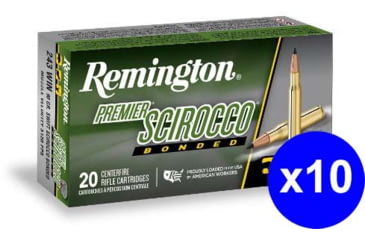 Image of Remington Premier Scirocco Bonded .270 Winchester 130 Grain Swift Scirocco Bonded Centerfire Rifle Ammo, 200 Rounds