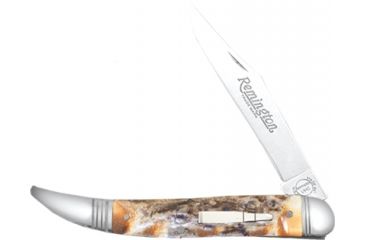Image of Remington Rem 2017 Bullet Knife Genuine India Stag Horn 2 Blade Knife