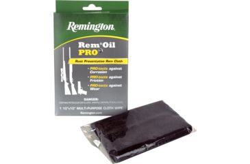 Image of Remington Rem Oil Pro3 Premium Lubricant and Protectant Cloth, 10x10in, 19947