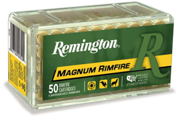 Image of Remington Magnum Rimfire .22 Winchester Magnum Rimfire 40 Grain Jacketed Hollow Point Brass Cased Rimfire Ammo, 50 Rounds, 21170