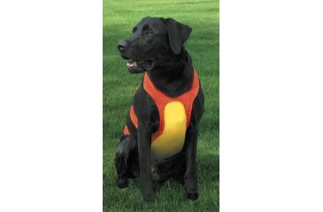 Image of Remington Sporting Dog Canine Reflective Vest, Orange-Yellow, Chest Protector, Medium R1900-ORGMED