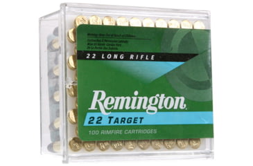 Image of Remington 22 Target .22 Long Rifle 40 Grain Round Nose Brass Cased Rimfire Ammo, 50 Rounds, 21022