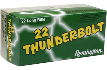 Image of Remington 22 Thunderbolt .22 Long Rifle 40 Grain Round Nose Brass Cased Rimfire Ammo, 500 Rounds, 21241