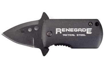 Image of Renegade Tactical Steel Fast Clip Folder 1.5in Knife, Black RT124