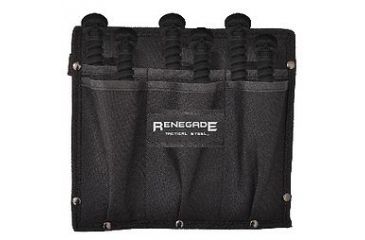 Image of Renegade Tactical Steel Skull Thrower Knives, Black RT125