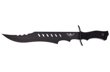 Image of Renegade Tactical Steel Strike Force Ops Black Bowie Knife, Black RT132