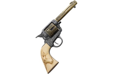 Image of Replicart Imitation Ivory Revolver, 10.75in Overall, Imitation Ivory Handle, 10205