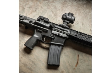 Image of Reptilia DOT Mount 1.93in Height for Trijicon MRO, Type III Hardcoat Anodized, Black Anodized, NSN 1005-01-674-6542, 100-051