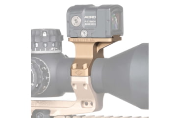 Image of Reptilia ROF-90 Tall Red Dot Sight Mount, Fits Aimpoint ARCO/ Geissele Super Precision, Anodized Finish, FDE, 30mm, 100-346