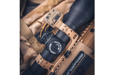 Image of Reptilia ROF-90 Tall Red Dot Sight Mount, Fits Aimpoint ARCO/ Geissele Super Precision, Anodized Finish, FDE, 30mm, 100-346