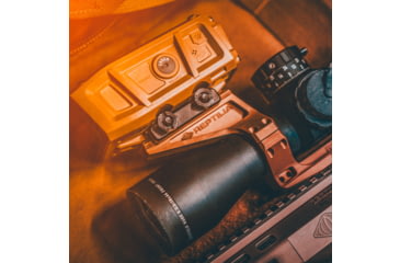 Image of Reptilia ROF Diving Board Single Mount, Fits AUS/ Geissele Super Precision, Anodized Finish, FDE, 35mm, 100-352