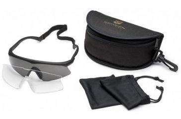 Image of Revision Sawfly Ballistic Eyeshield Essential Kit - Large Black Frame 400760301