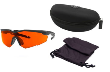 Image of Revision FT-2 Shooting Glasses, Black Frame, Black Lens, Regular, 4-0152-0300